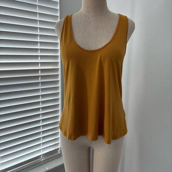 Intimately By Free People Tops - Intimately Free People Women's Mustard T-Back Tank Top